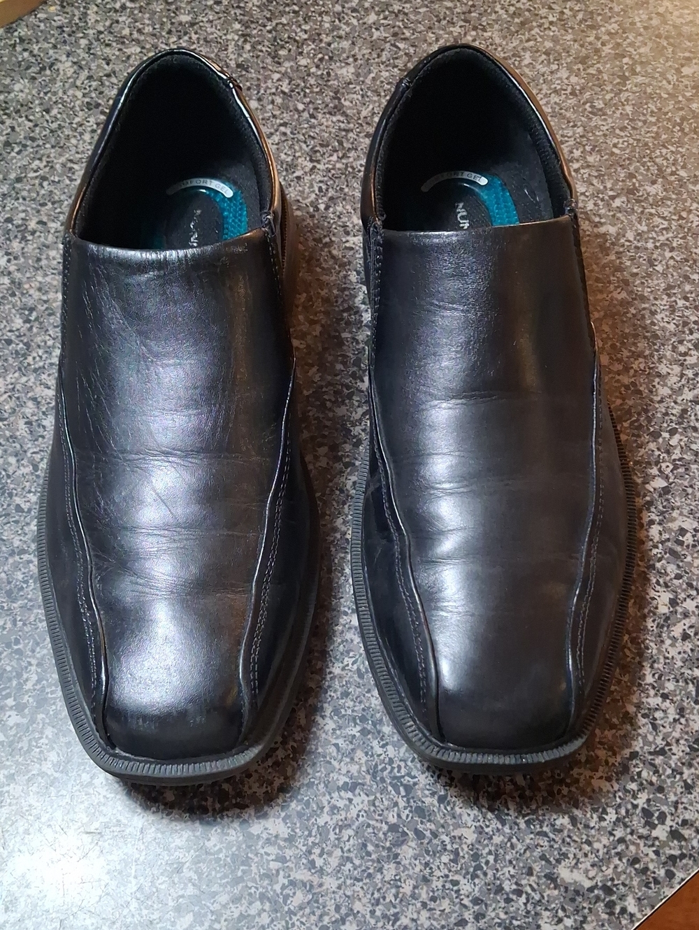 Nunn Bush Black Slip-On Leather Loafers 10 M